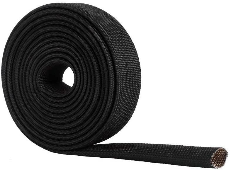 Heat-wrapped protective sleeve for steel wire hoses, automotive fiberglass, 10ft-20mm (3/4¡±) heat-sealed tape.