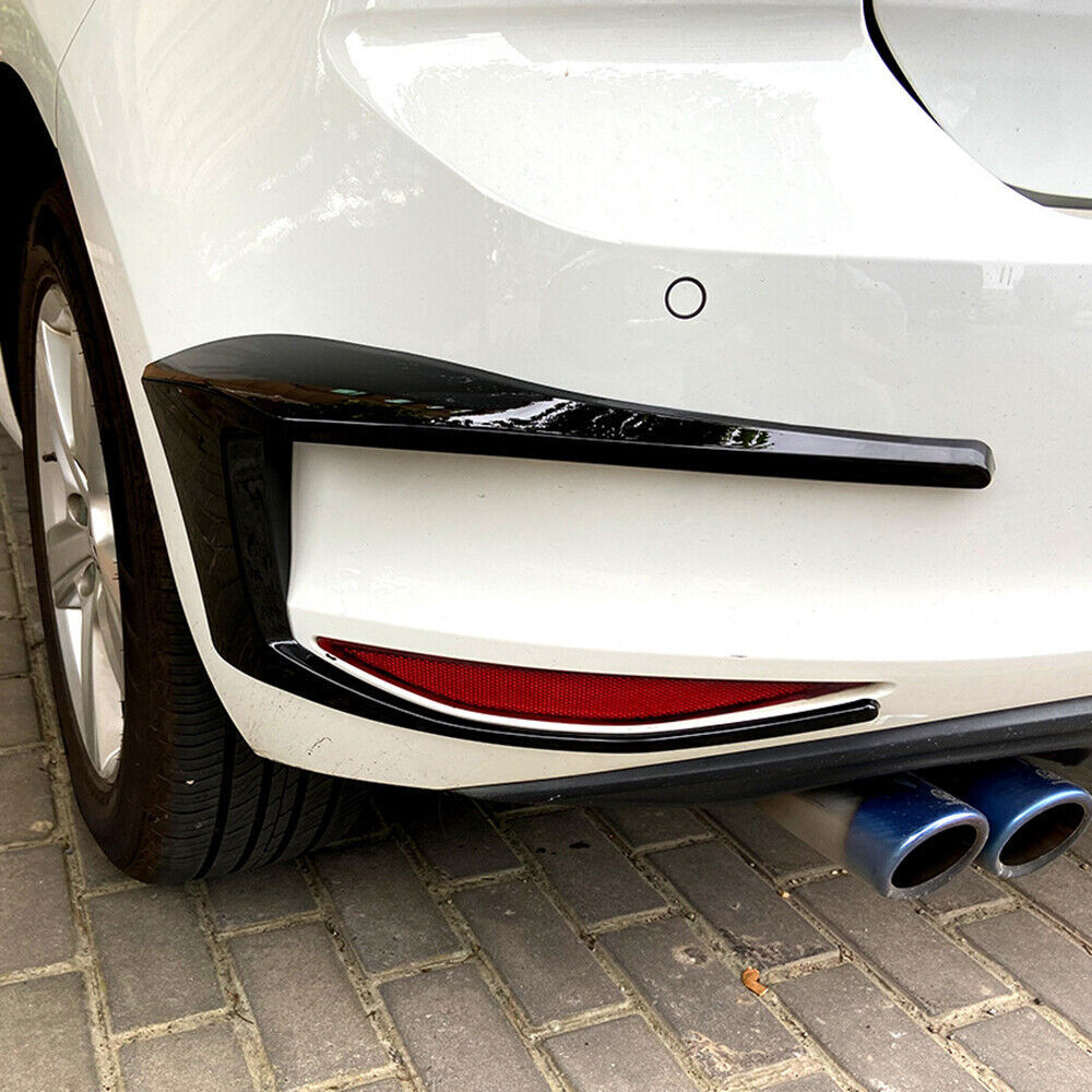 For 2013-2015 for VW for Golf 7 GTI R GTD Mk7 Black Rear Bumper Spoiler Fog Light Trim n