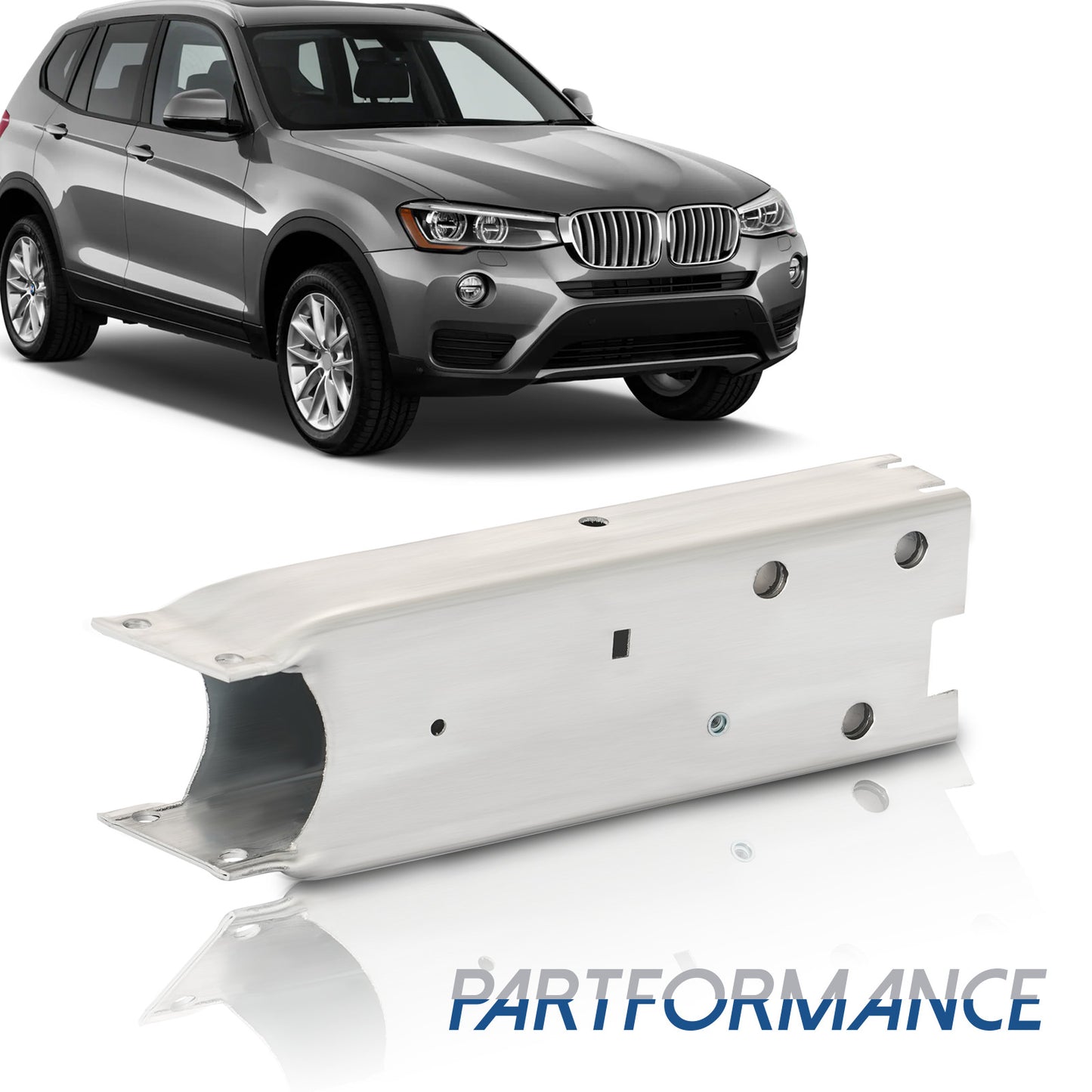 Front bumper reinforcement bracket suitable for 2011-17 for BMW X3 and 2015-18 X4 right-side aluminum. Q