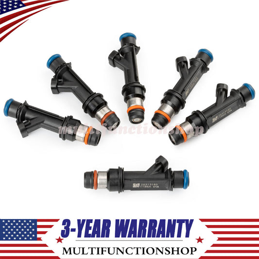 6pcs 2002-2004 NEW Fuel Injectors 25313185 for Chevy Trailblazer for GMC Envoy 4.2L