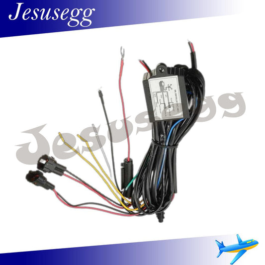Universal LED Daytime Running Light DRL Relay Harness Automatic On/Off Switch Q