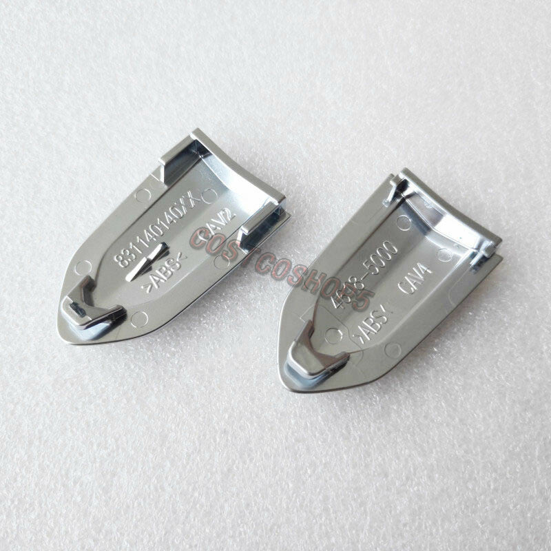 2PCS Door Lock Cylinder Chrome Cover Trim Cap Fit for Cadillac CTS CT6 ATS XTS
