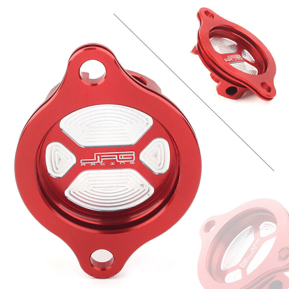 CNC Aluminum Oil Filter Cover Cap Red Fit for Honda CRF250R 2004-09 CRF250X 2004-17