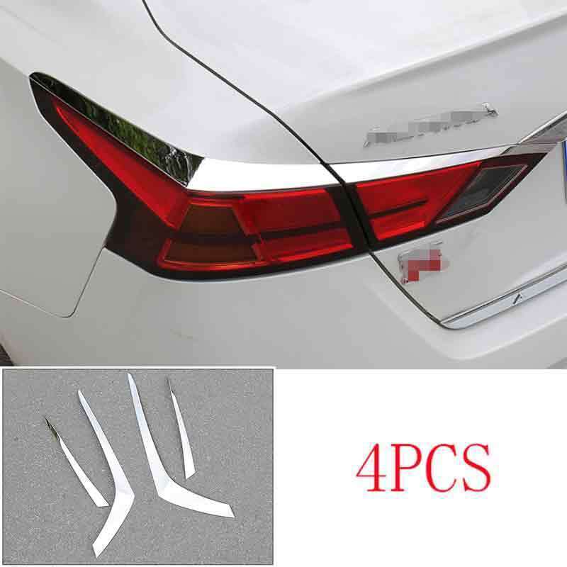 For Teana Altima 2019-2023 Chrome steel rear headlight eyebrow strip trim n