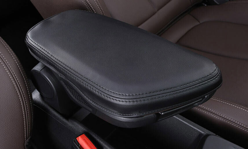 for BMW X1 F48 2016-22 Black PU Leather Inner Armrest Box Holster Cover Trim 1P