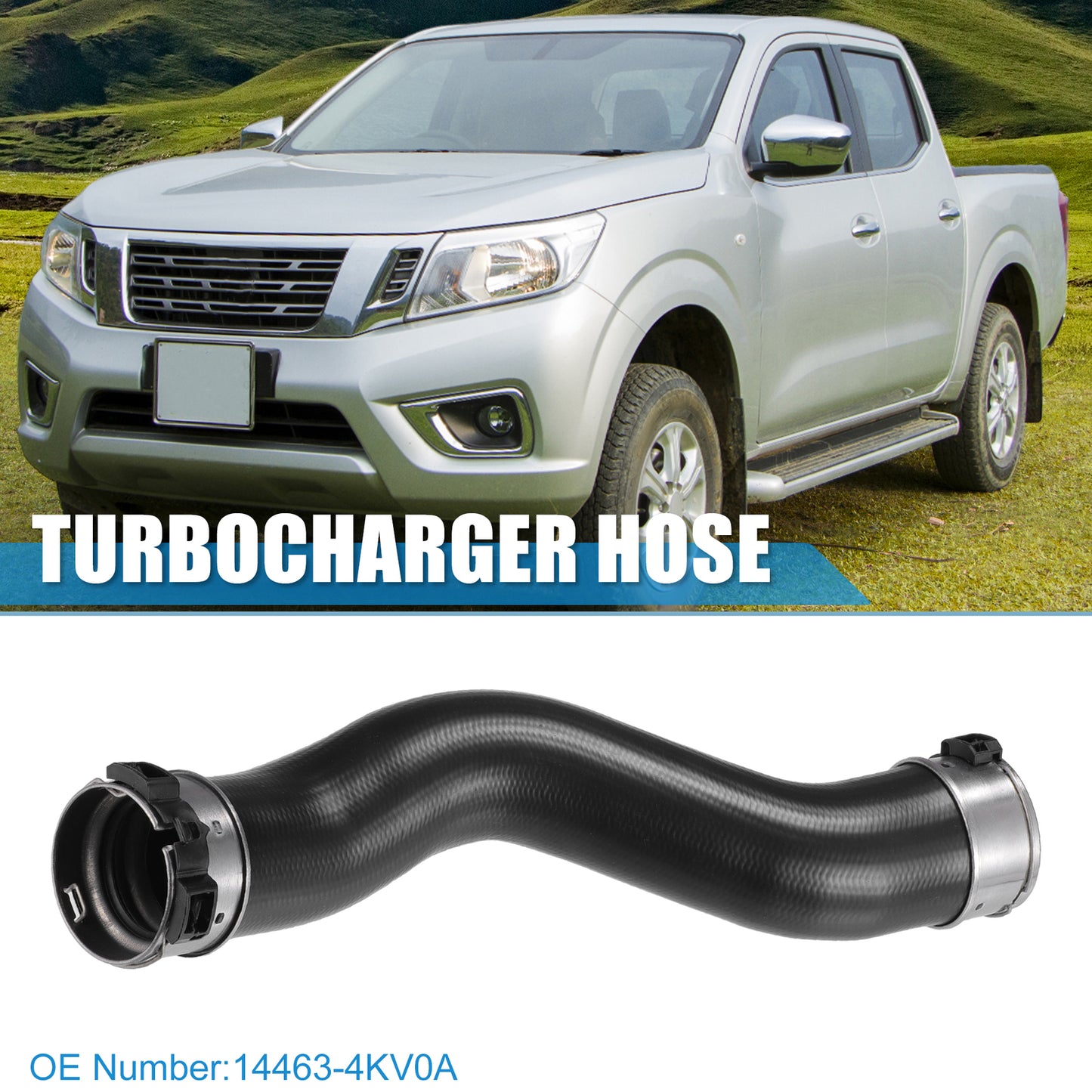 new turbocharger intercooler external hose No. 14463-4KV0A, suitable for Nissan NP300 D40 D23