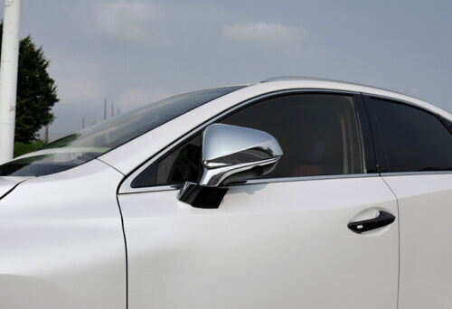 for Lexus RX350 NX300h 2015-2020 Chrome Exterior Rear View Mirror Cover Trim 2pc