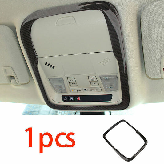 1PC Front Reading Light Cover Trim Real Carbon Fiber for Cadillac XT5 2017-2024
