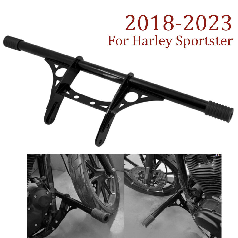 Suitable for Harley Sportster irons XL883 XL1200 front engine highway collision bar, black. n