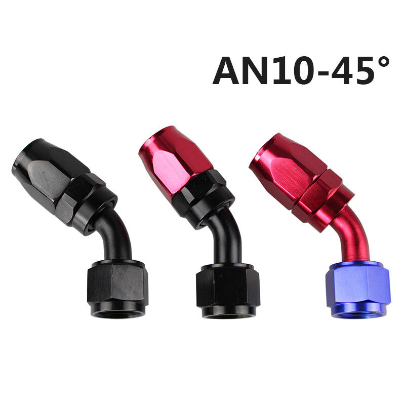 Aluminum Hose End Fitting Adapter Swivel  Push On Lock For Oil Fuel Hose Line Q