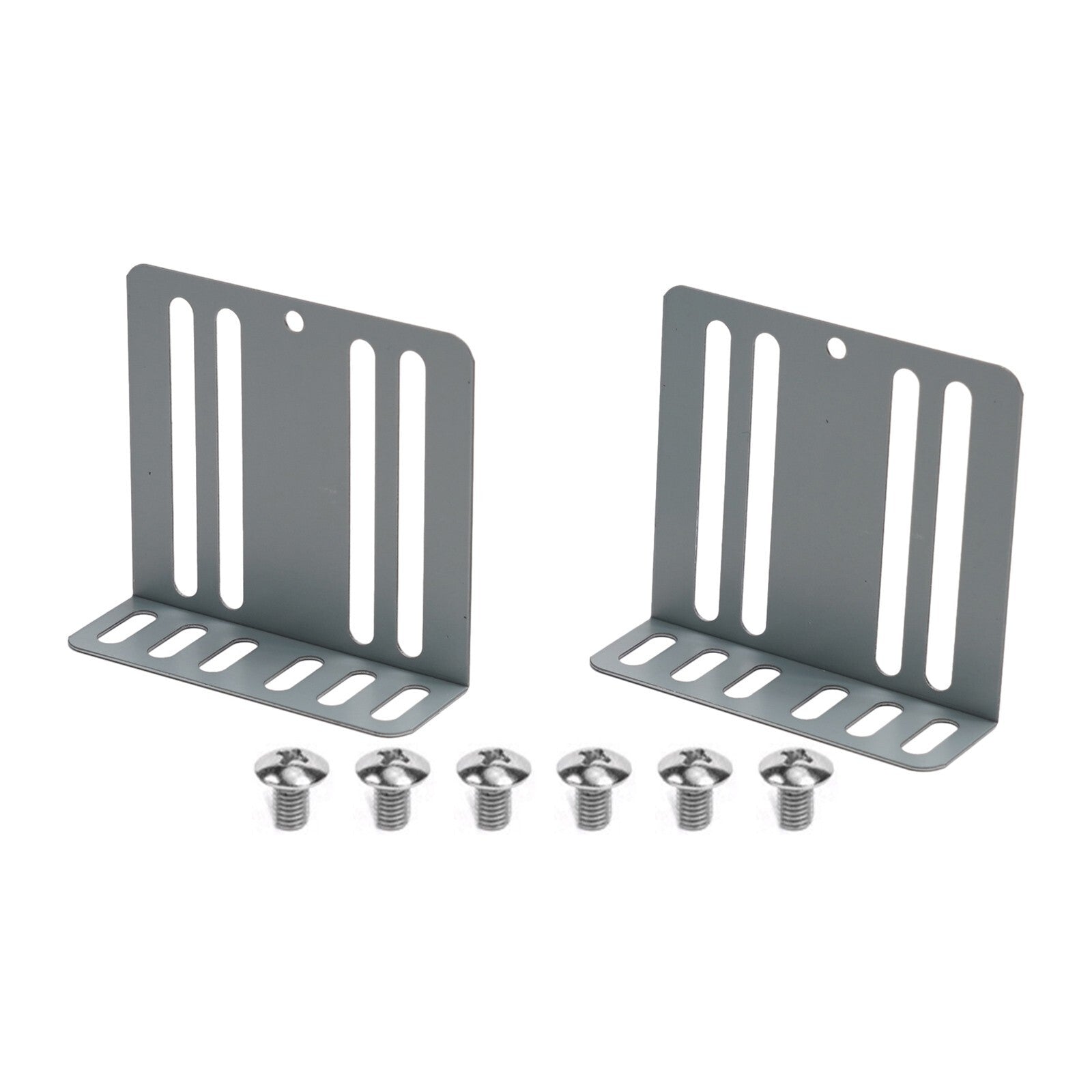 Mounting kit for car radio 2-mount bracket 70x75x24mm 8-screw bracket support