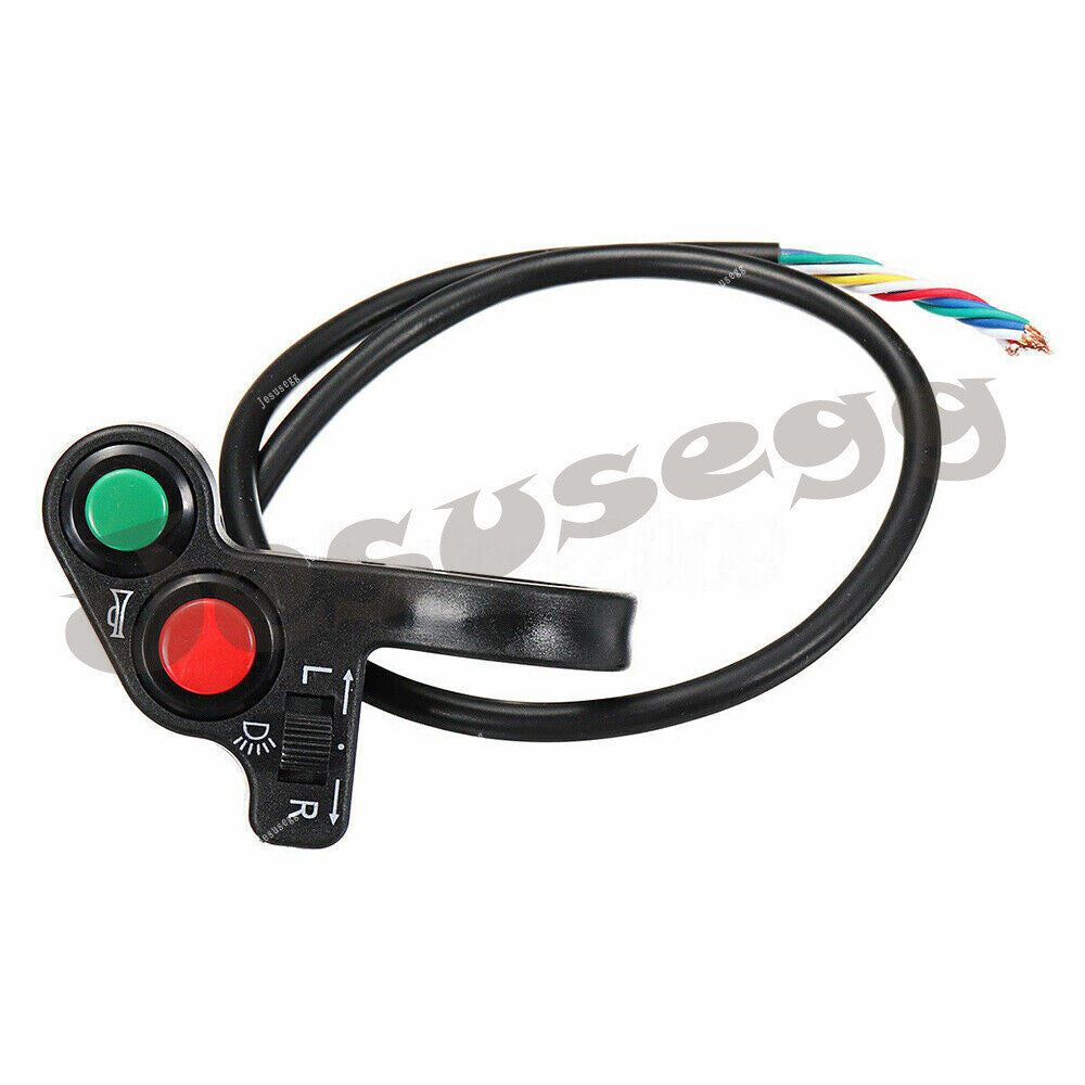 Universal Motorcycle 7/8 Headlight Turn Signal/Horn Light ON-OFF Switch Q