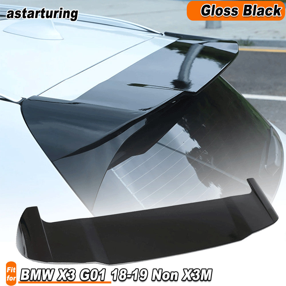 Fit for BMW X3 G01 18-19 Non X3M Roof Spoiler Window Trunk Wing Lip Gloss Black