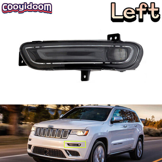 Left front fog light LED driver side for 2017-2021 for Jeep Grand Cherokee