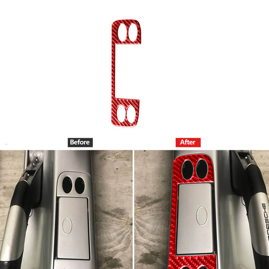 2Pcs Carbon Fiber Front Window Control Trim for Dodge Journey Sxt Se 2009-2010 v