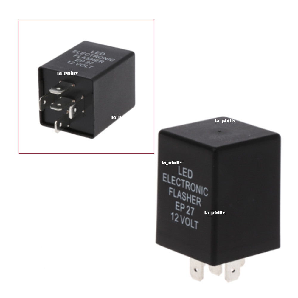 12V 5Pin EP27 LED Flasher Relay Car Turn Signal Indicator Blinker Flash Black Q