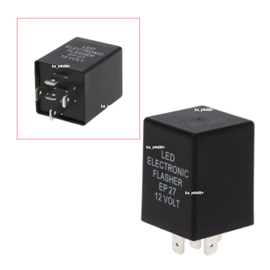 12V 5Pin EP27 LED Flasher Relay Car Turn Signal Indicator Blinker Flash Black Q