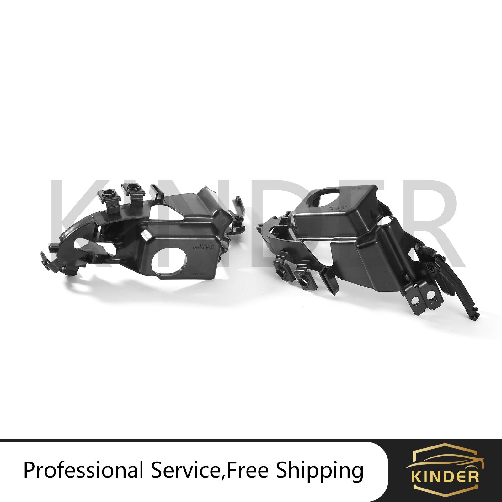 2pc LR Fog Light Trim Bracket Front Molding for Mercedes W163 ML320 ML500 ML350