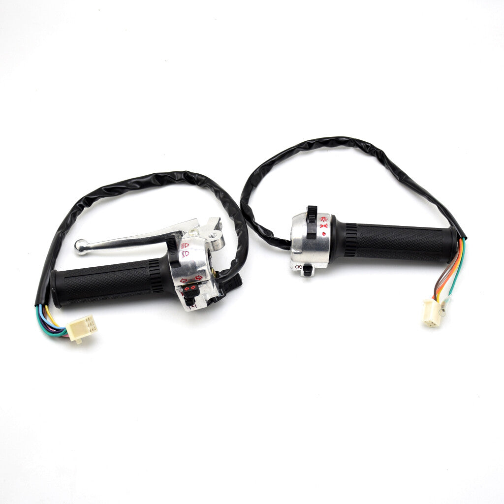 Throttle Grip Assembly Brake Lever Handlebar Grip Switch for Honda Z50 Monkey