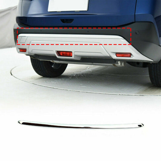 for Nissan Rogue 2021-2022 ABS Chrome Rear Bumper Lip Molding Strip Cover Trim