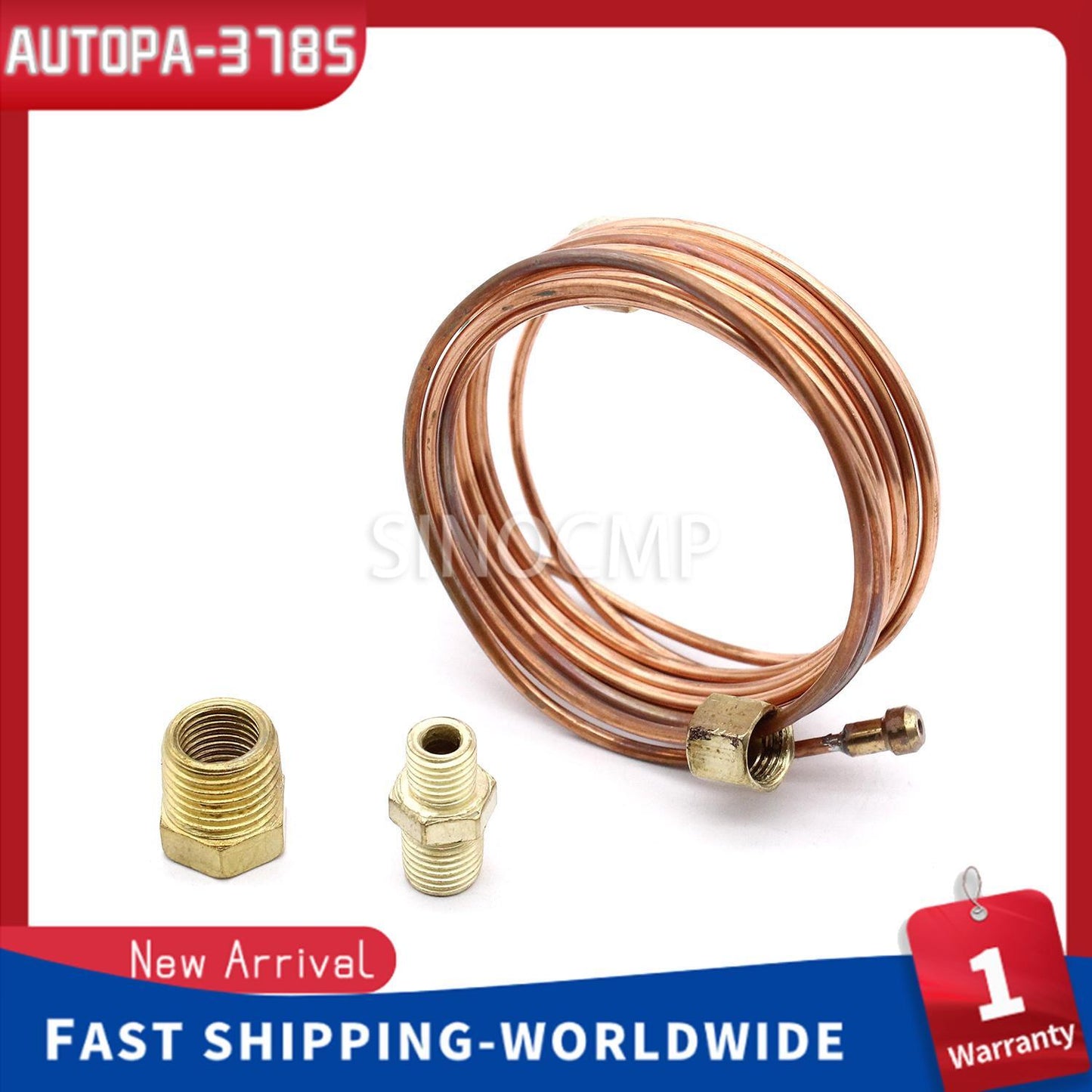 Stewart Warner OIL PRESSURE LINE GAUGE KIT COPPER 1/8 Diameter 6ft 82553-F NEW