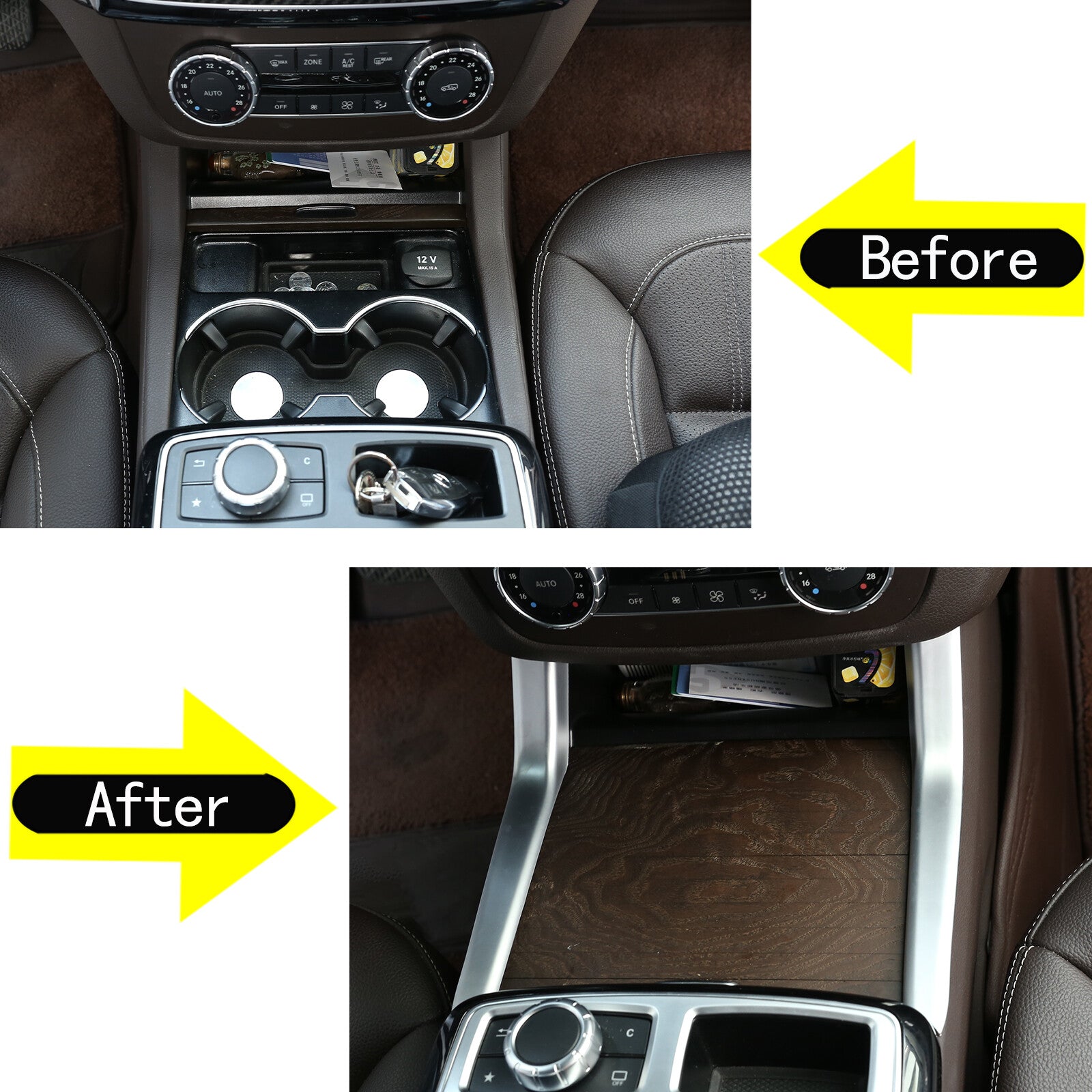 ABS center console cupholder side cover suitable for GLE GLS ML 2013-19 n