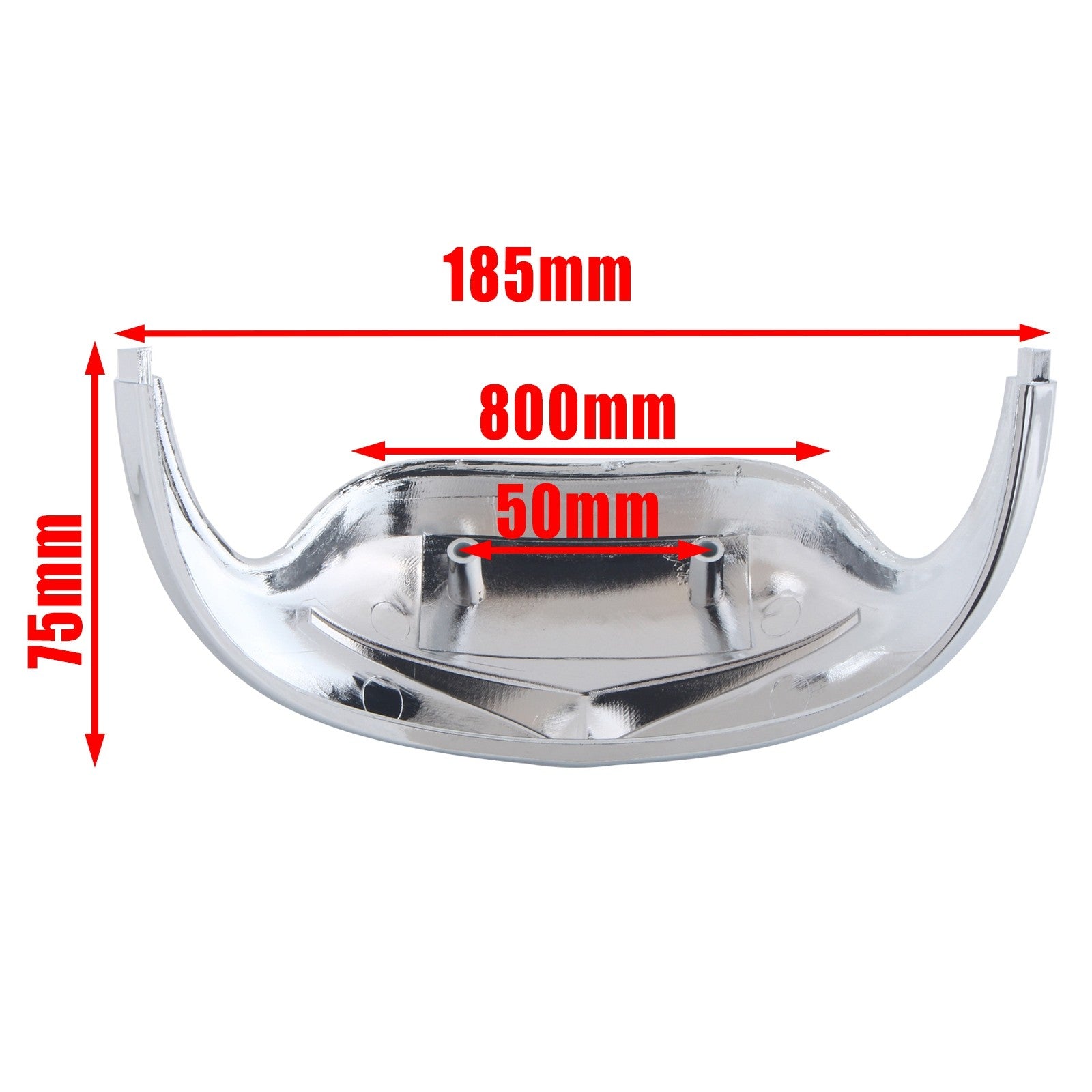 Chrome Front Fender Accent Mudguard Tip Trim for Harley Road King FLHR 1980-2013 Q