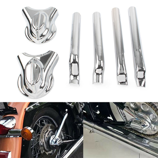 Hintere Phantomschwingen-Achsabdeckungs-Kit f¨¹r for Harley Softail FXST FXSTC FLSTC