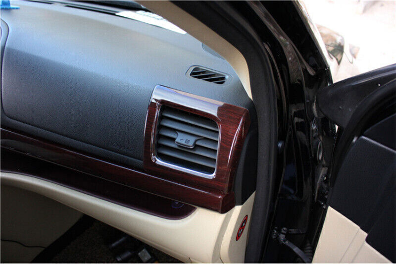 Air Conditioning 2014-2019 Red Wood Grain Air Vent Trim for Toyota Highlander 2X