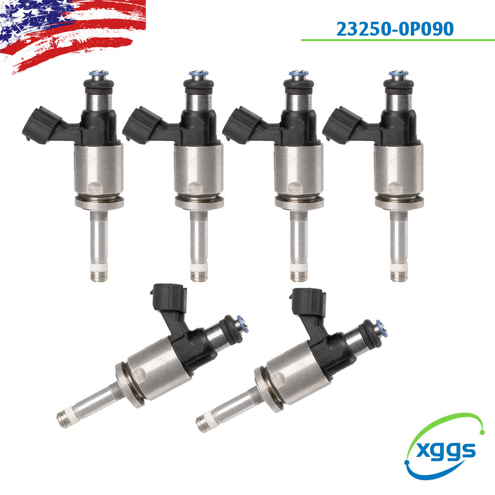 6X Fuel Injectors 23250-0P090 for Toyota Highlander for Sienna Tacoma 3.5L 17-19