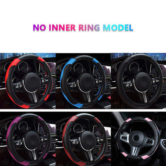 15 inch 38cm Steering Wheel Covers Universal Carbon fiber Stretch Q