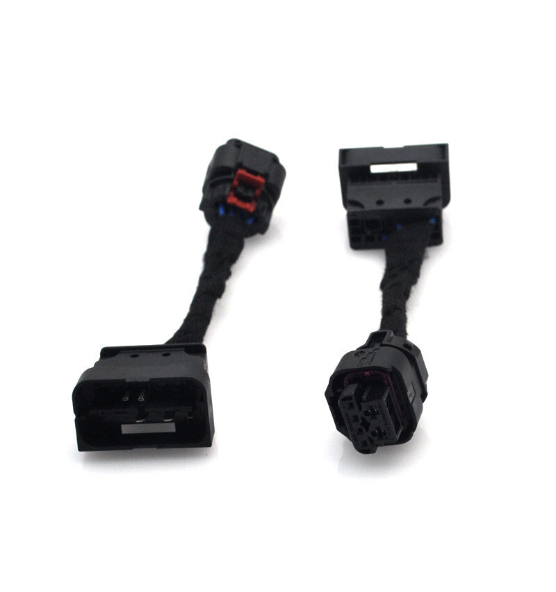2x Retrofit facelift LCI Led Head light cable wire adaptor Loom for BMW
