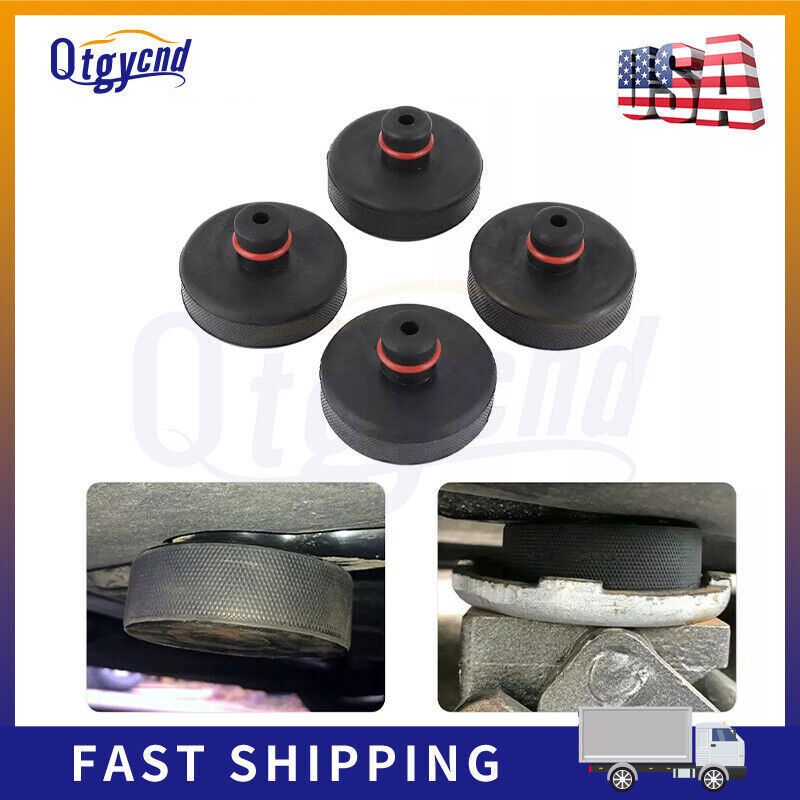 New 4Pcs Rubber Jack Lift Pad Adapter Tool Black Fit for Tesla Model 3/Y/S/X