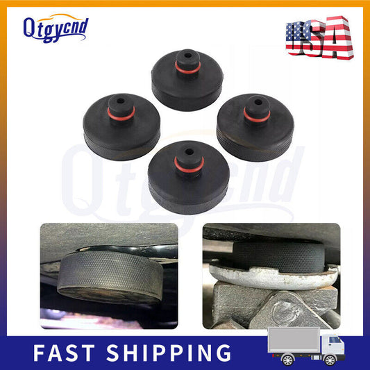 New 4Pcs Rubber Jack Lift Pad Adapter Tool Black Fit for Tesla Model 3/Y/S/X
