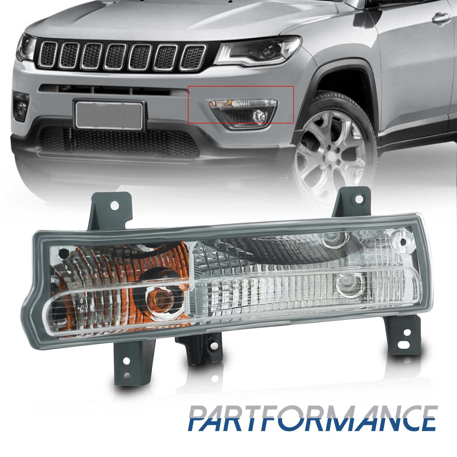 for for Jeep Compass Parking Light 2017 2018 2019 2020 2021 Driver Side CH2520147- v