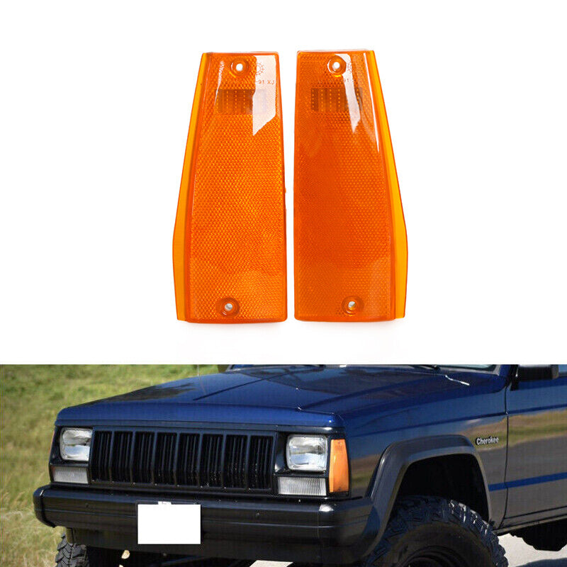 1 Pair Corner Parking Light for Jeep Cherokee Wagoneer Comanche Pickup Truck