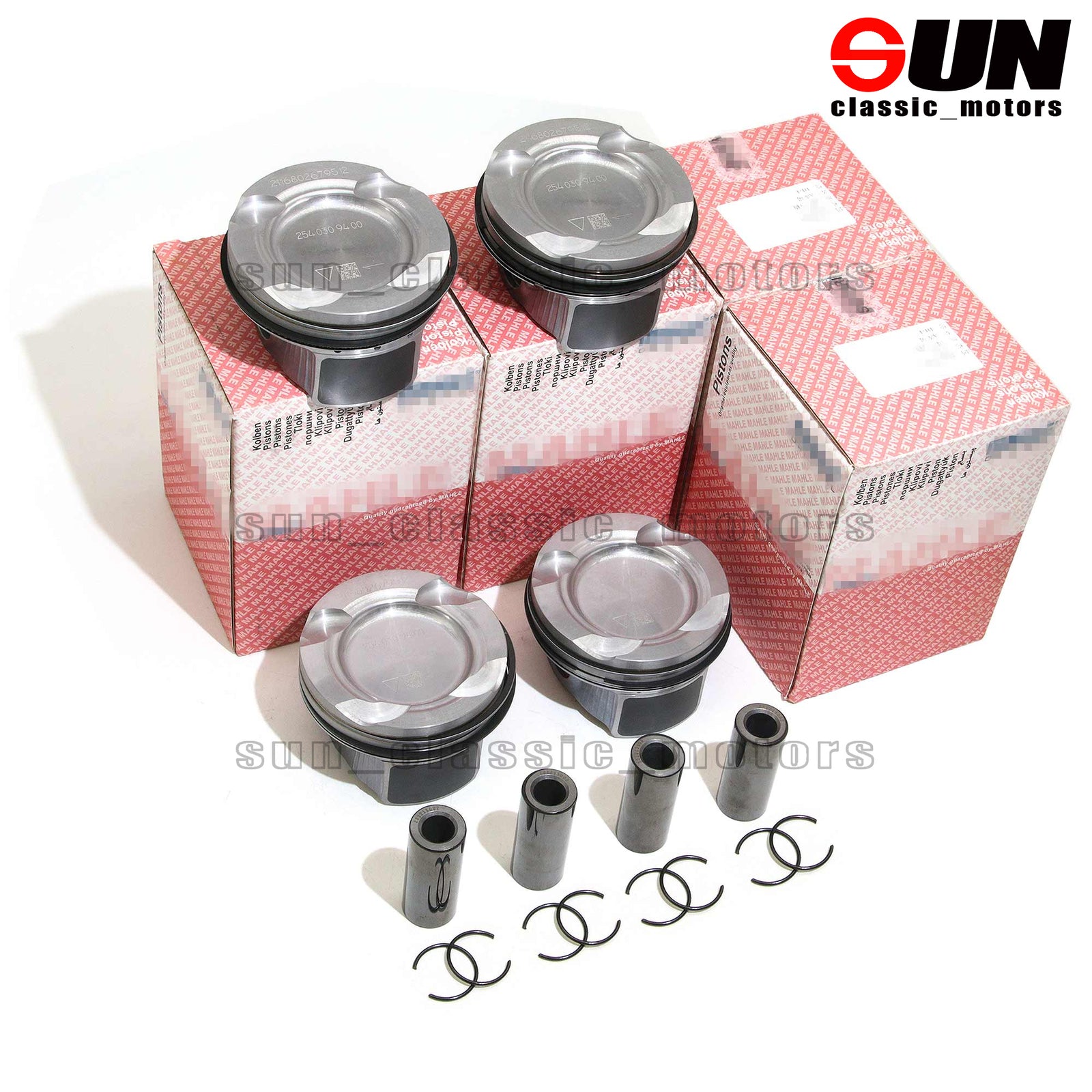 Piston and ring set STD for C260 M254.915 1.5T 2540309200-