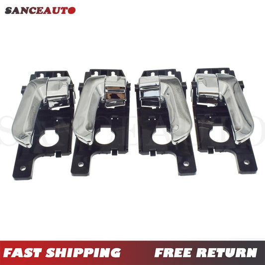 4-piece set of chrome-plated interior door handles for 2005-2010 for Kia . v