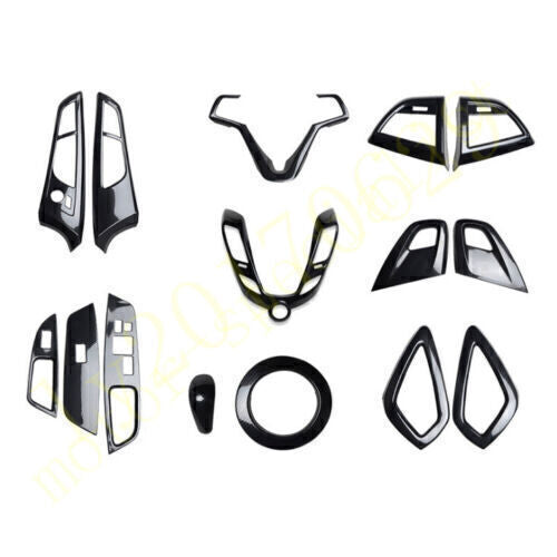 15x Carbon Fiber ABS Car Interior Decoration Kit for Hyundai for Veloster 12-2016 B n