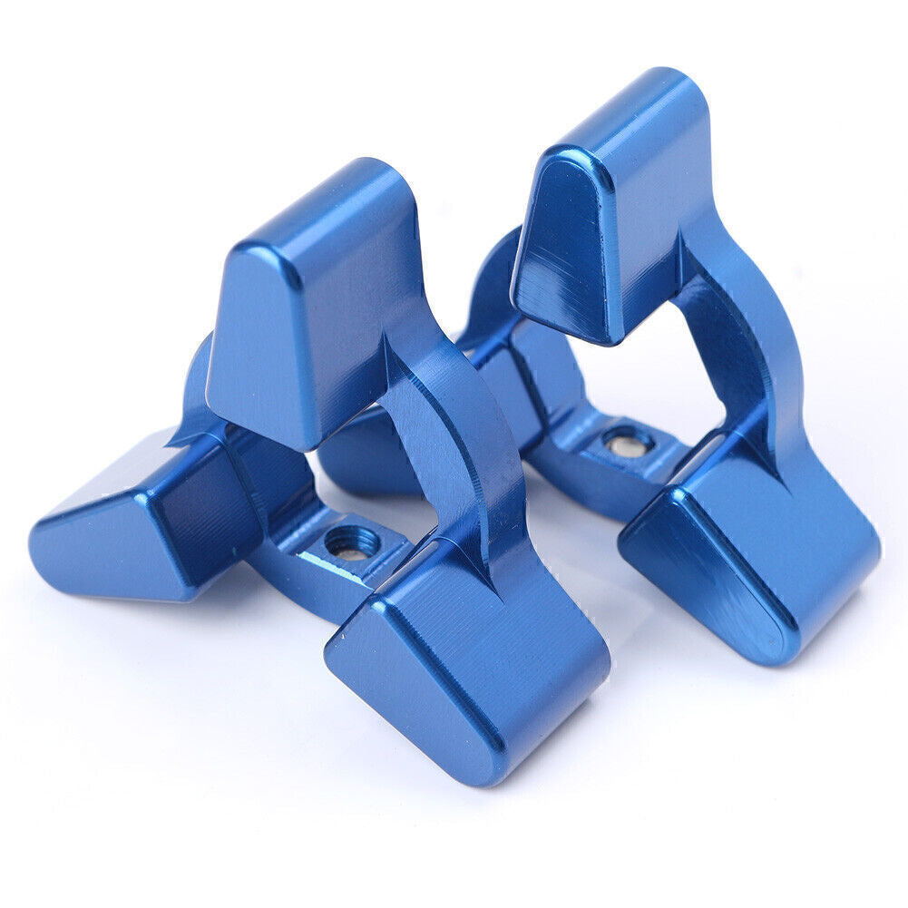 CNC Motorcycle Front Anodized Fork Preload Adjusters 14mm Blue