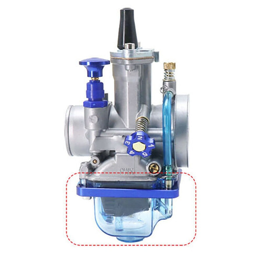 Motorcycle Carburetor Bottom Float Bowl Transparent Plastic For PWK I II III Q