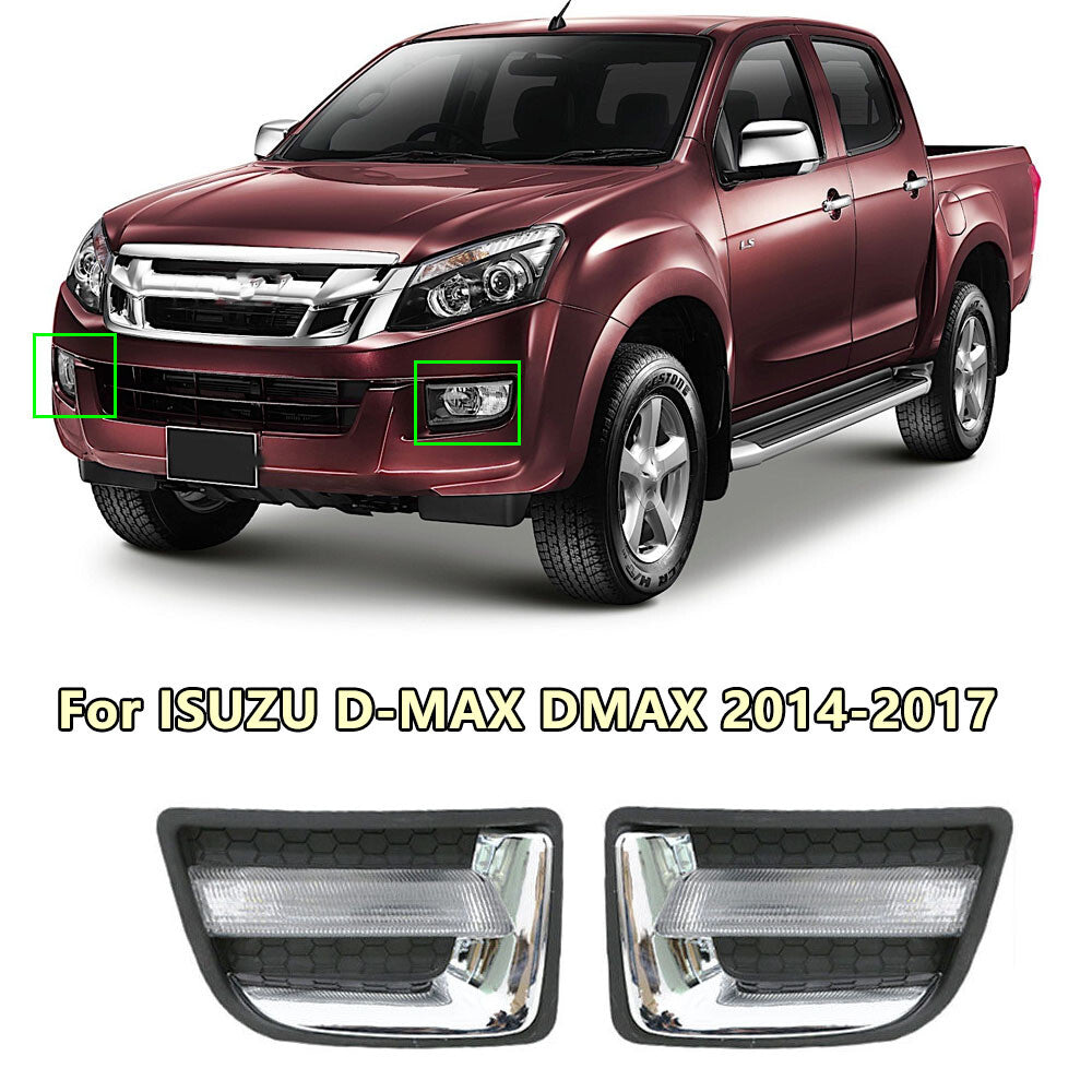 Daytime running lights and front fog lights (1 set) for ISUZU D-MAX 2014-2017 Q