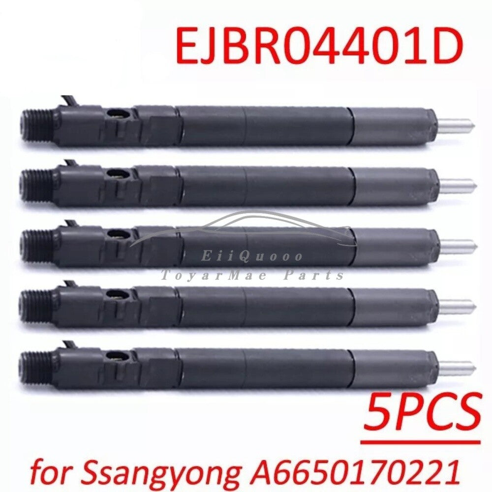 5x Fuel Injector EJBR04401D A6650170221 for Ssangyong Rexton Rodius Kyron 2.7L