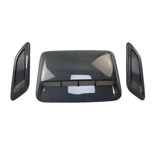 3PCS Accessory Car Decorative Air Flow Intake Hood Scoop Vent Bonnet Cover