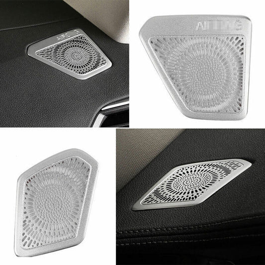 for BMW 3-Series G20 2019-23 Silver Steel Dashboard LR Air Outlet Vent Trim 2X