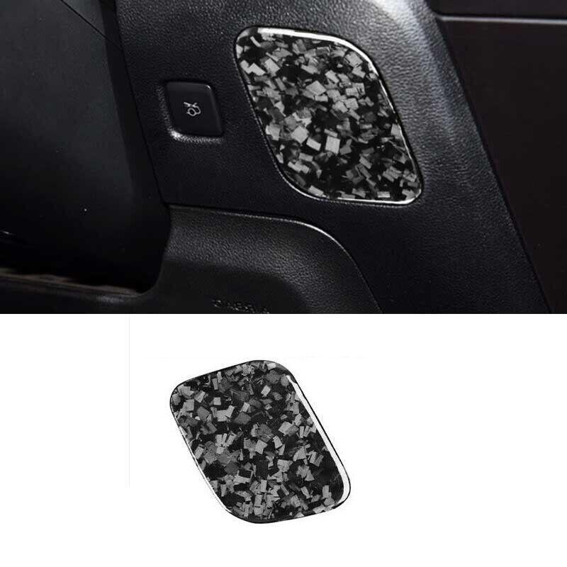 Forged Carbon Fiber Left Driving Storage Box Panel for Ford for Mustang 2015-2022