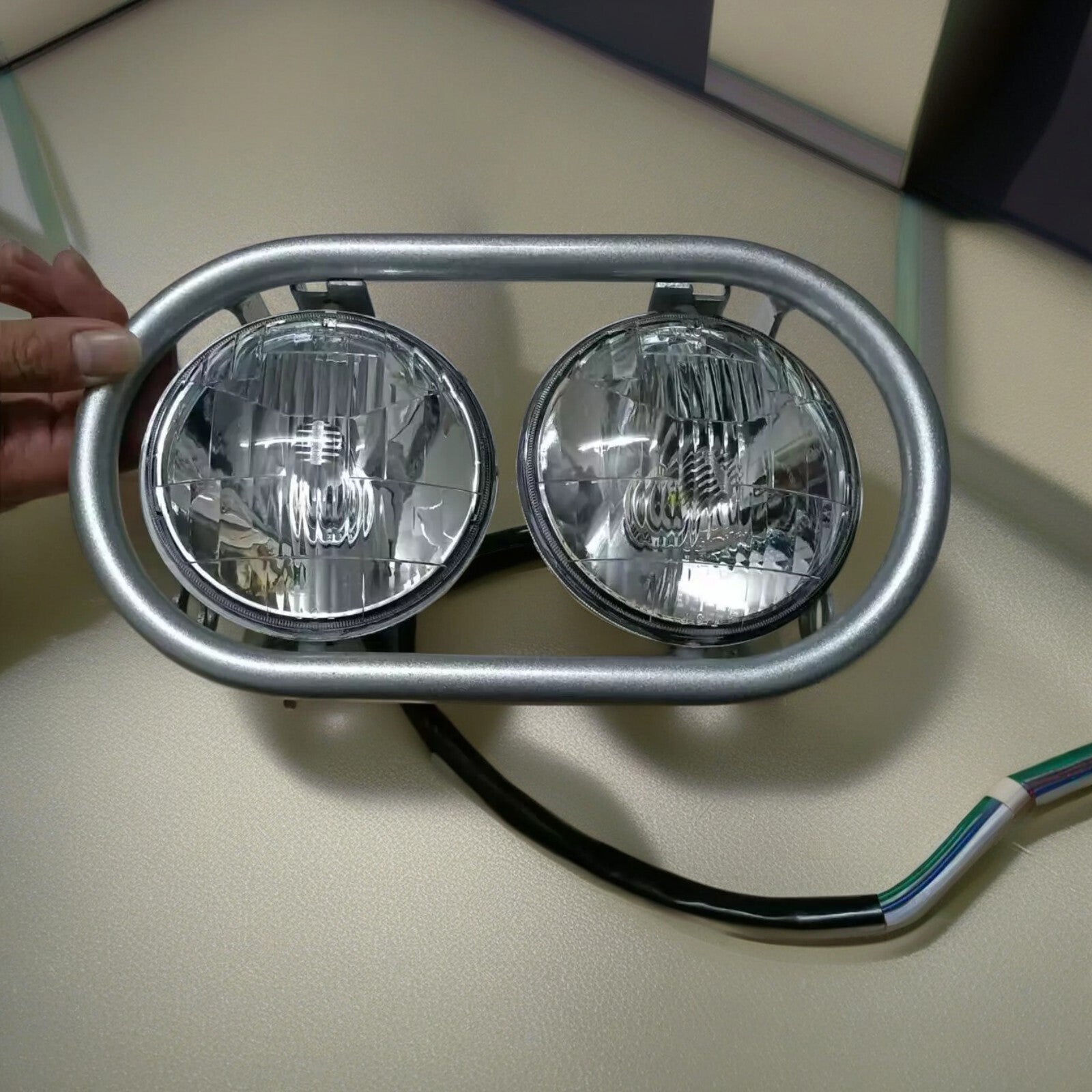 for Honda Monkey BAJA AF28 Z50J JDM Headlights with Wire Harness Lamp Holder