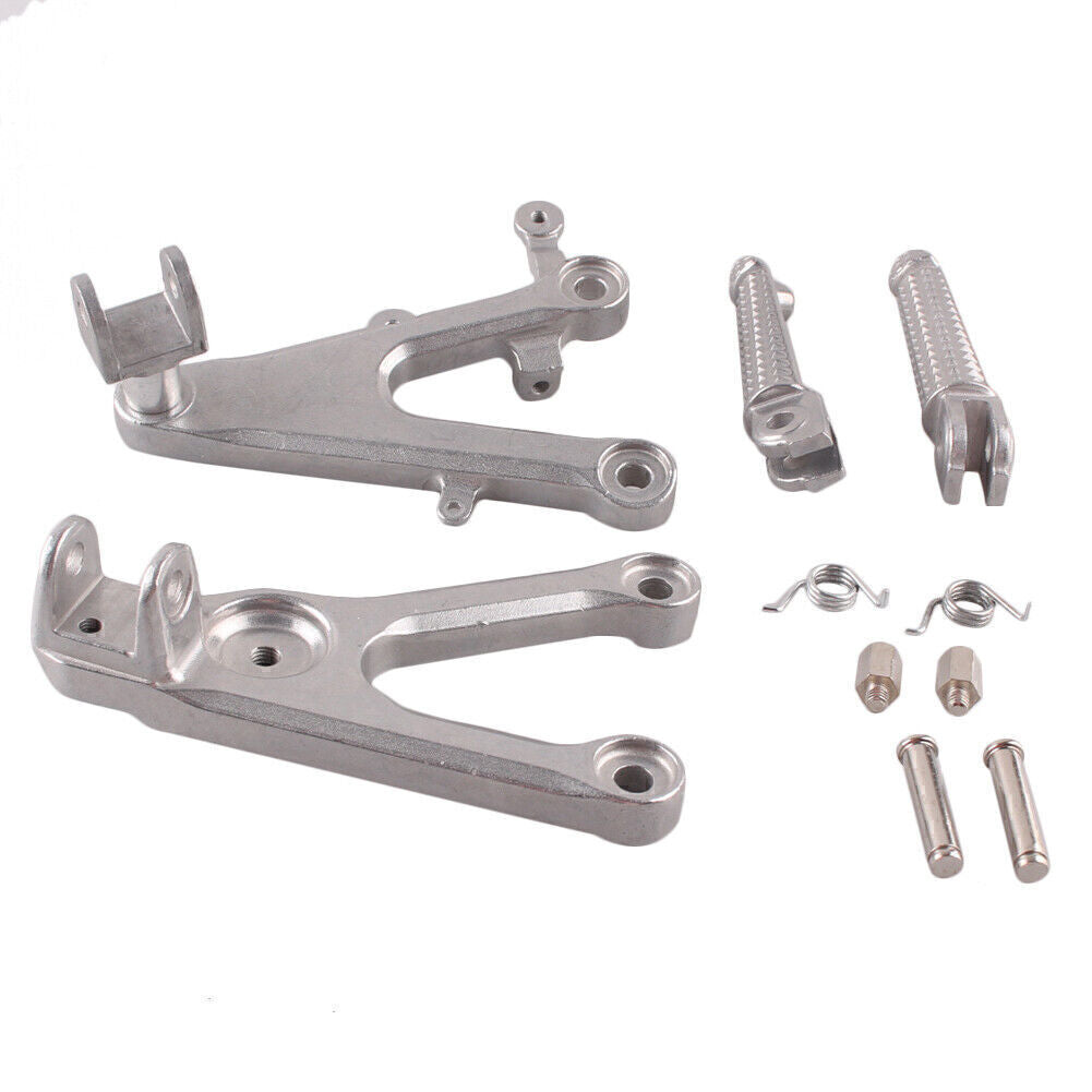 Front Passenger Foot Pegs Footrest Brackets for Yamaha YZF R6 03-05 R6S 06-10