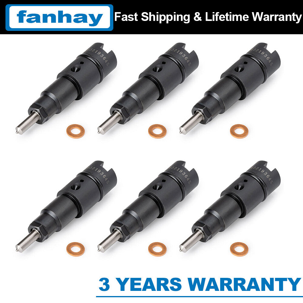 Set of 6 Fuel Injector 0432193645 3944200 Fit for ISB 5.9L Diesel New
