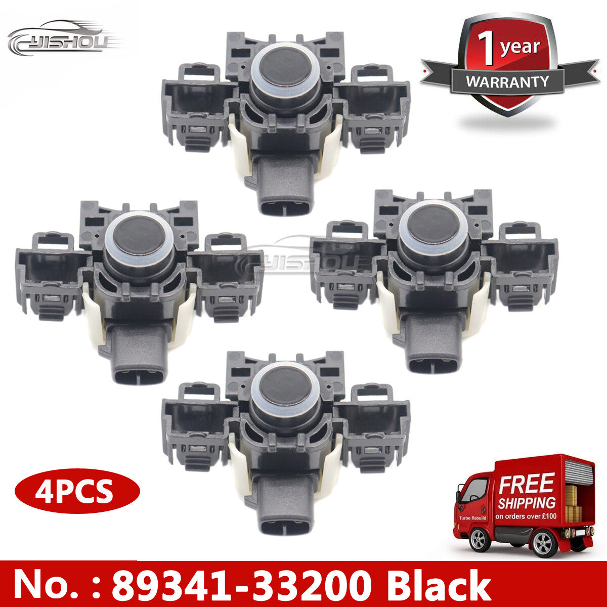 4-piece 89341-53010 Bumper Parking Sensor PDC for 2013-2015 for Lexus IS350 IS250 GS350